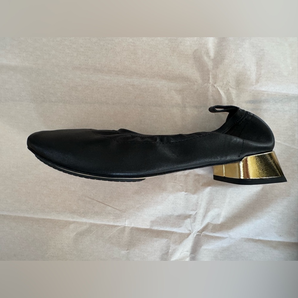 Repetto Black Square-Toe Black Leather Flats - Picture 4 of 5